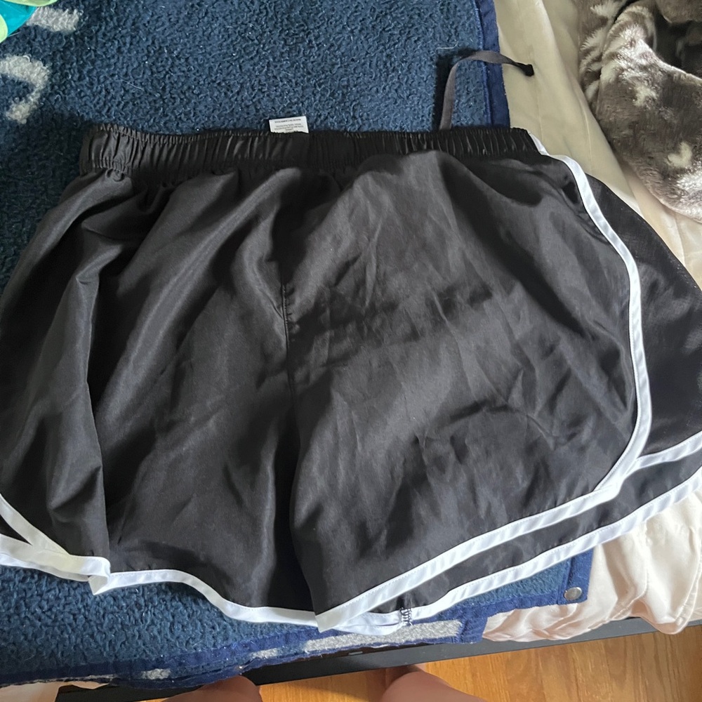 black running athletic shorts